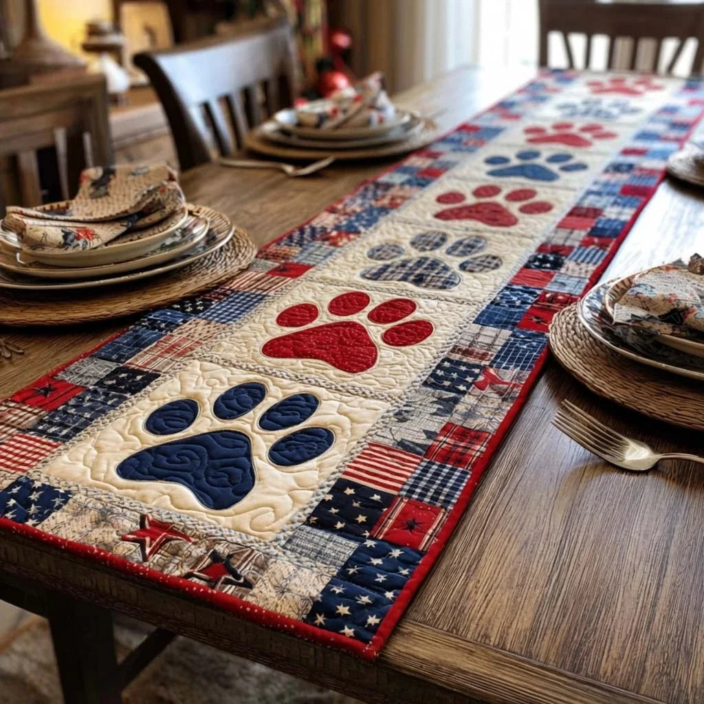 Heritage Paws Quilted Table Runner