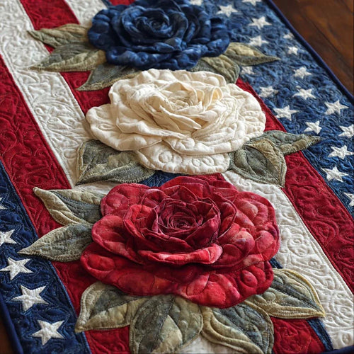 Heritage Roses Quilted Table Runner