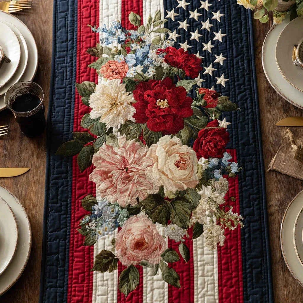 Heritage Stars Quilted Table Runner