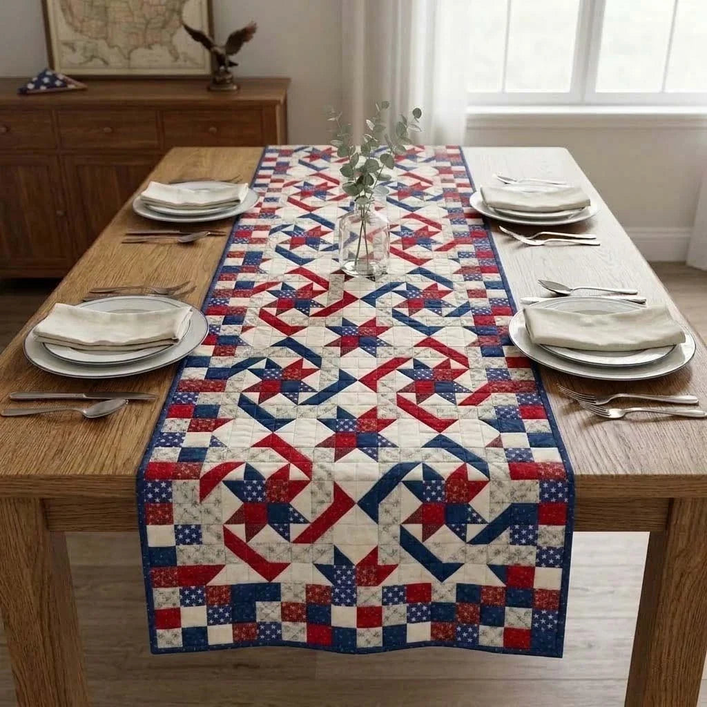 Heritage Trail Quilted Table Runner
