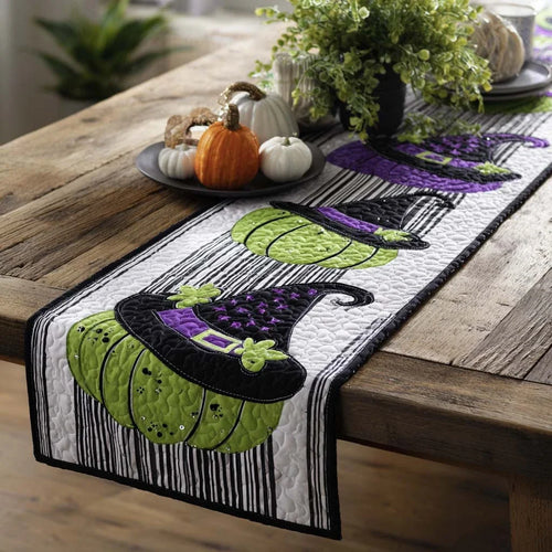 Hexed Harvest Quilted Table Runner