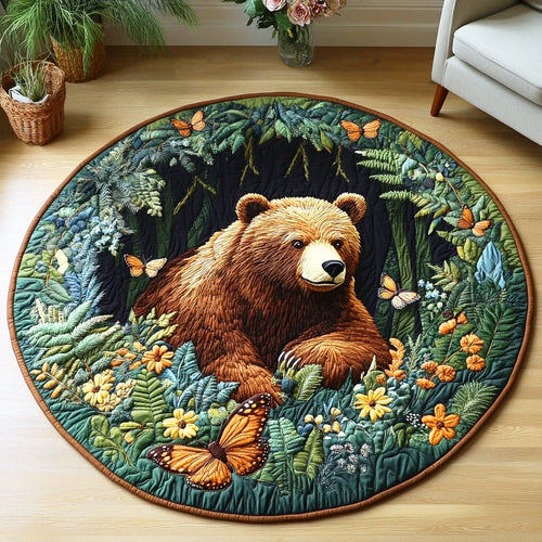 Hidden Forest Soul Quilted Round Mat
