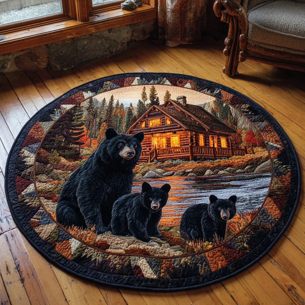 Hidden Hollow Quilted Round Mat