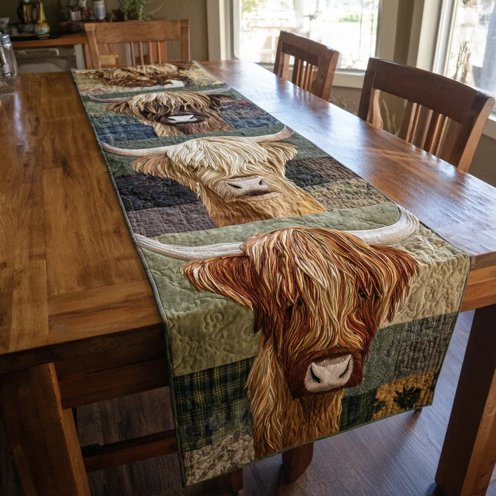 Highland Beauty Quilted Table Runner