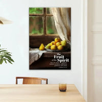 the fruit of the spirit wall art vintage window christian canvas art (view 3)