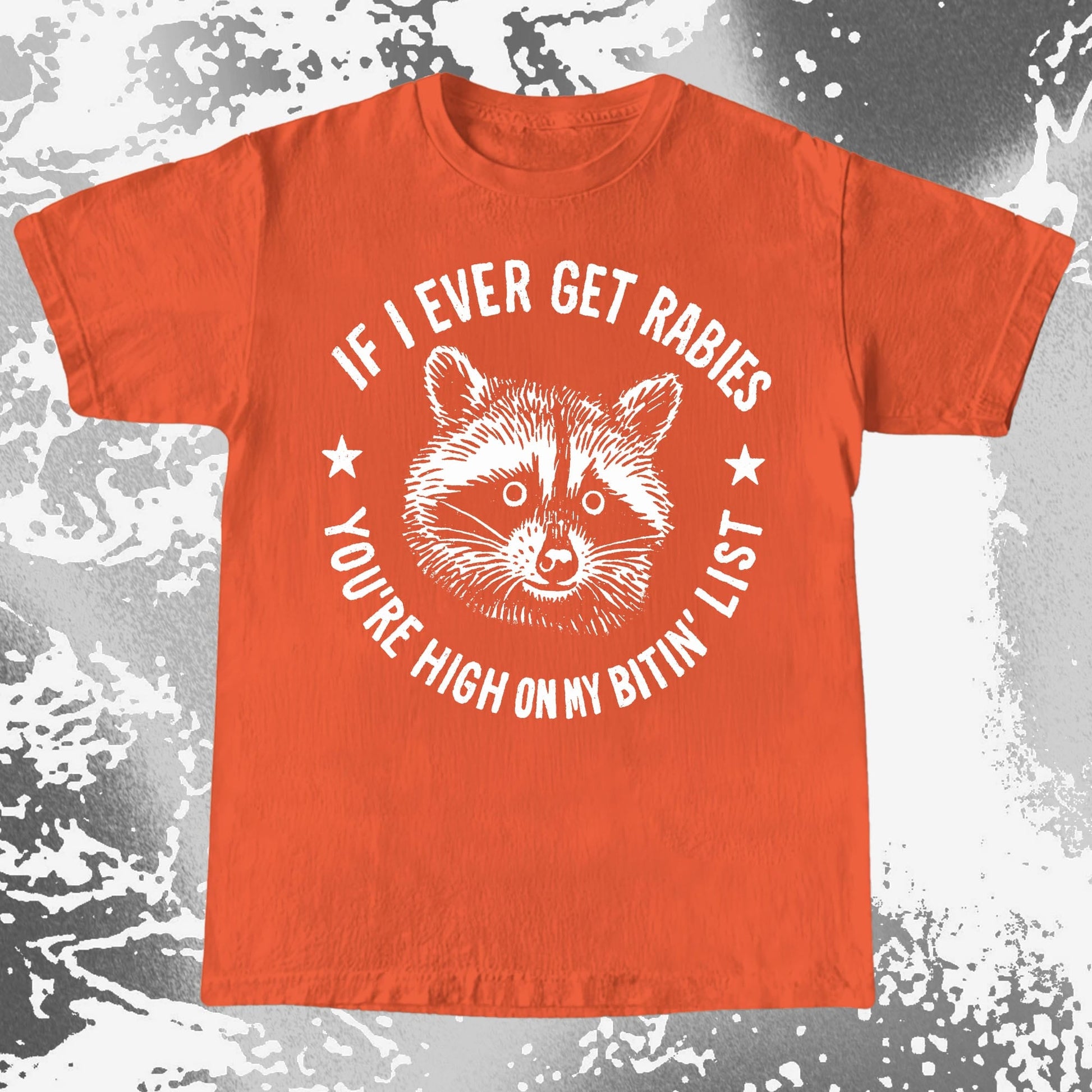 Raccoon If I Ever Get Rabies You're High On My Bitin List Shirt, funny meme tee gift (view 17)