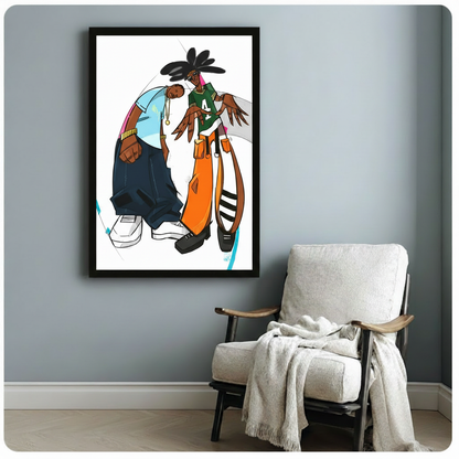 Hip Hop Street Art Bold Canvas Print Wall Art