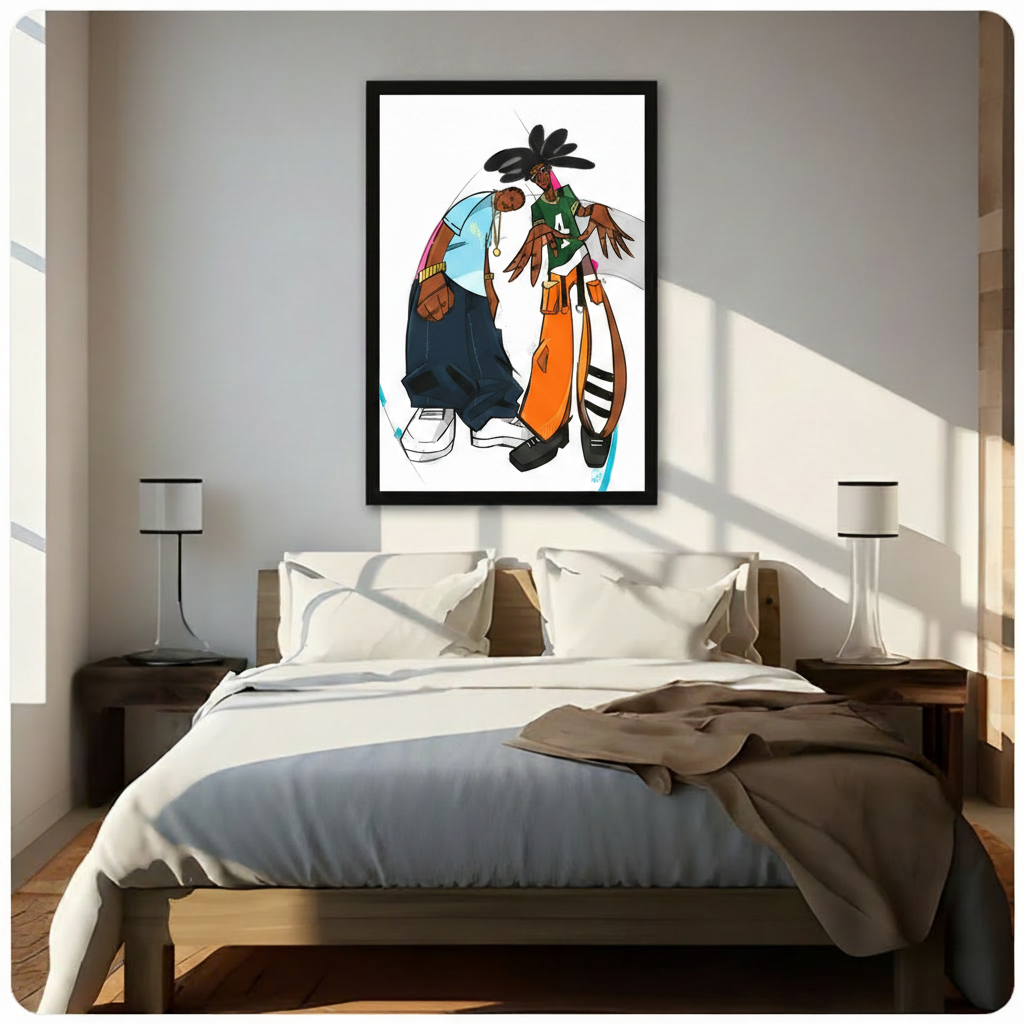 Hip Hop Street Art Bold Canvas Print Wall Art