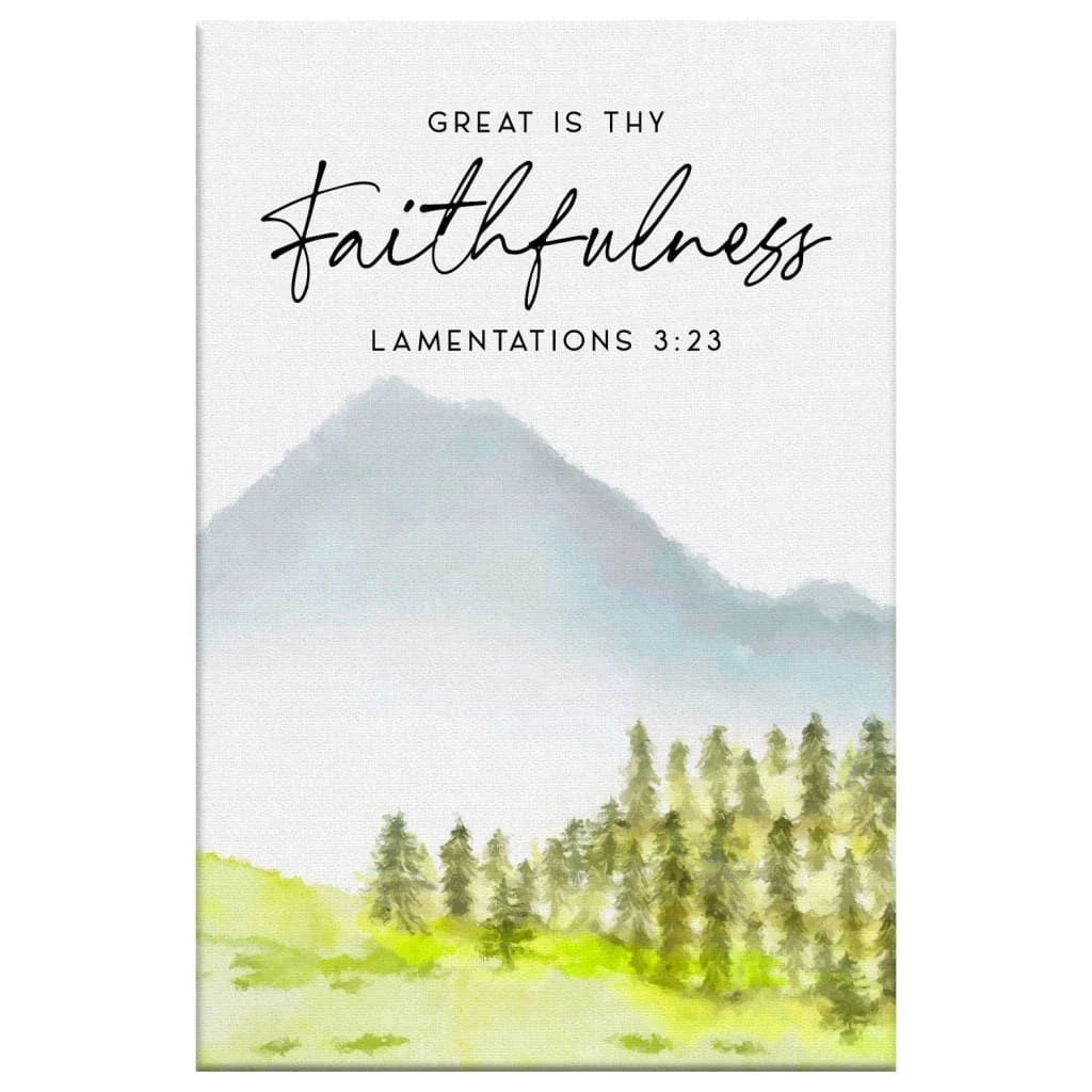 his mercies are new every morning great is thy faithfulness 2 panel wall art canvas (Landscape) (view 3)