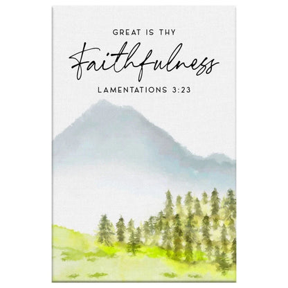 his mercies are new every morning great is thy faithfulness 2 panel wall art canvas (Landscape) (view 3)