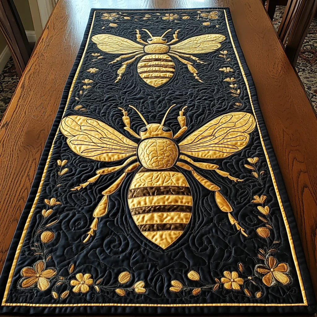 Hive of Happiness Quilted Table Runner