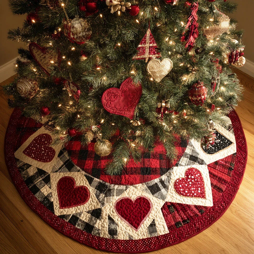 Holiday Blend Christmas Quilted Tree Skirt