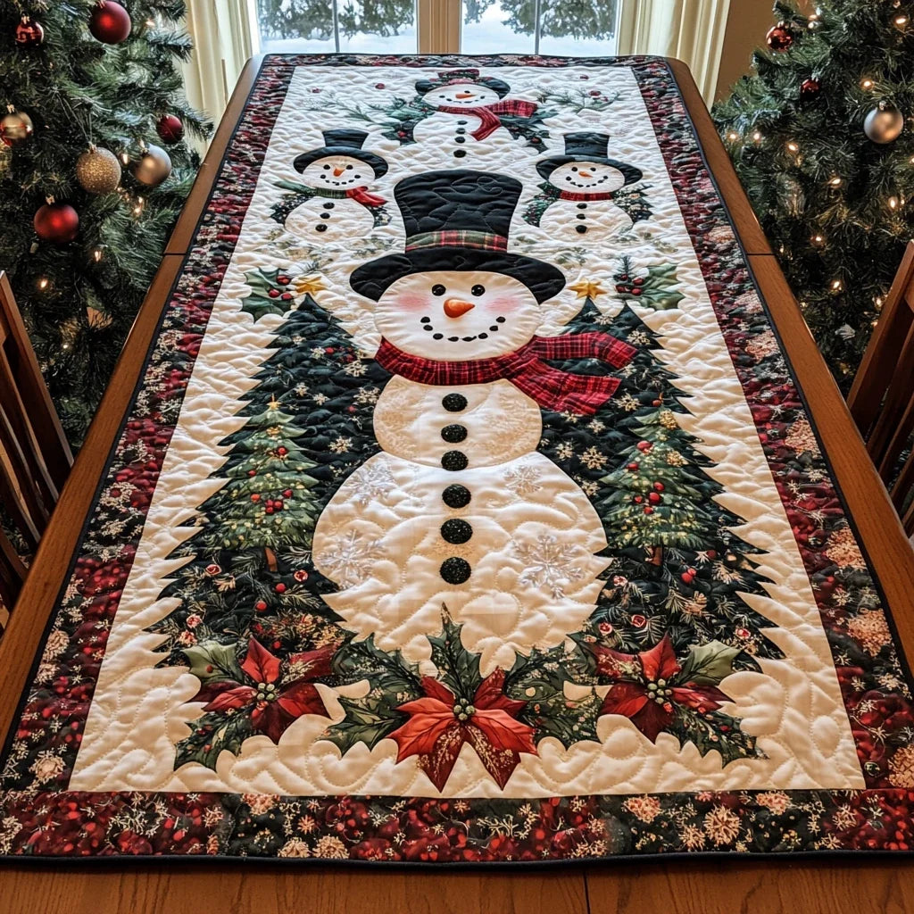 Holiday Glow Quilted Table Runner