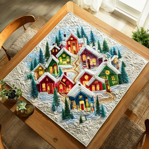 Holiday Home Quilted Table Topper