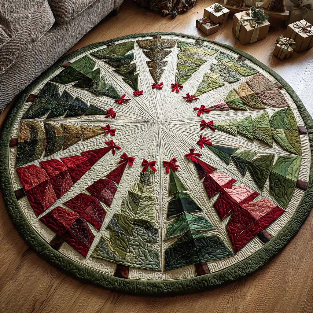 Holiday Magic Quilted Round Mat