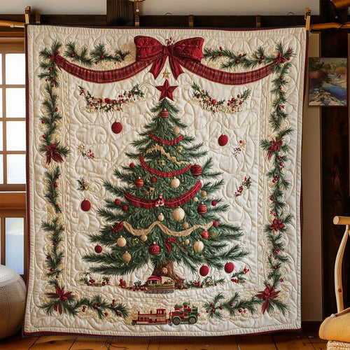 Holiday Pine Quilt Blanket