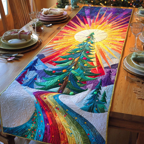 Holiday Spruce Quilted Table Runner