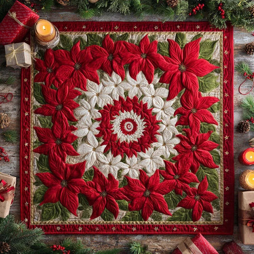 Holiday Starburst Quilted Table Topper