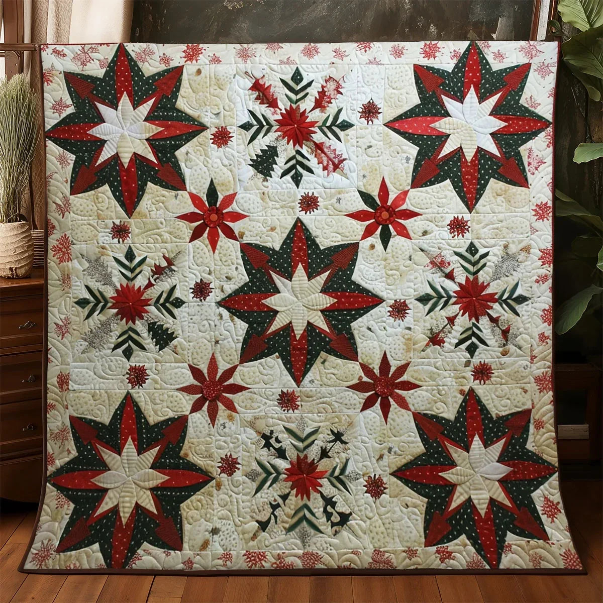 Holiday Starburst Quilt Blanket