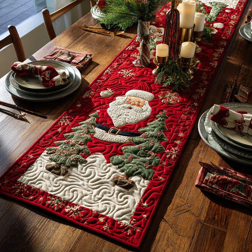 Holly Jolly Quilted Table Runner