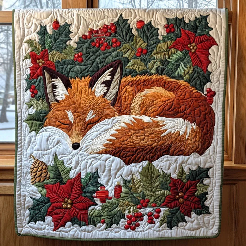 Holly Slumber Quilt Blanket