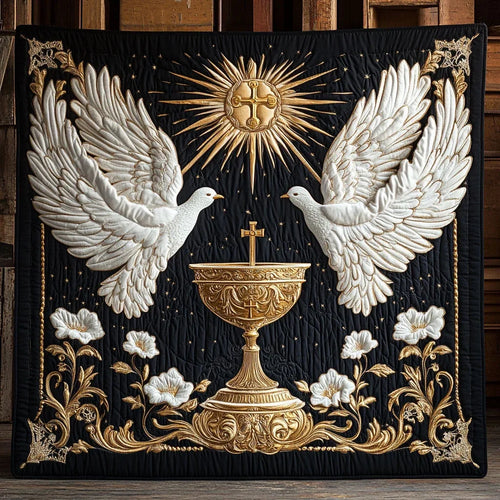Holy Dove Quilt Blanket