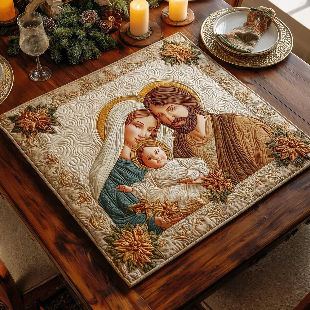 Holy Embrace Quilted Table Topper