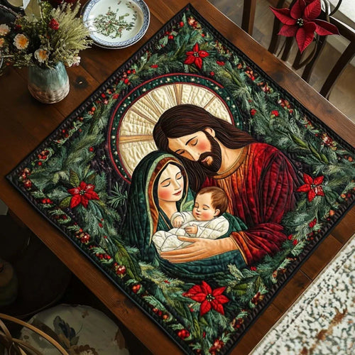 Holy Embrace Quilted Table Topper