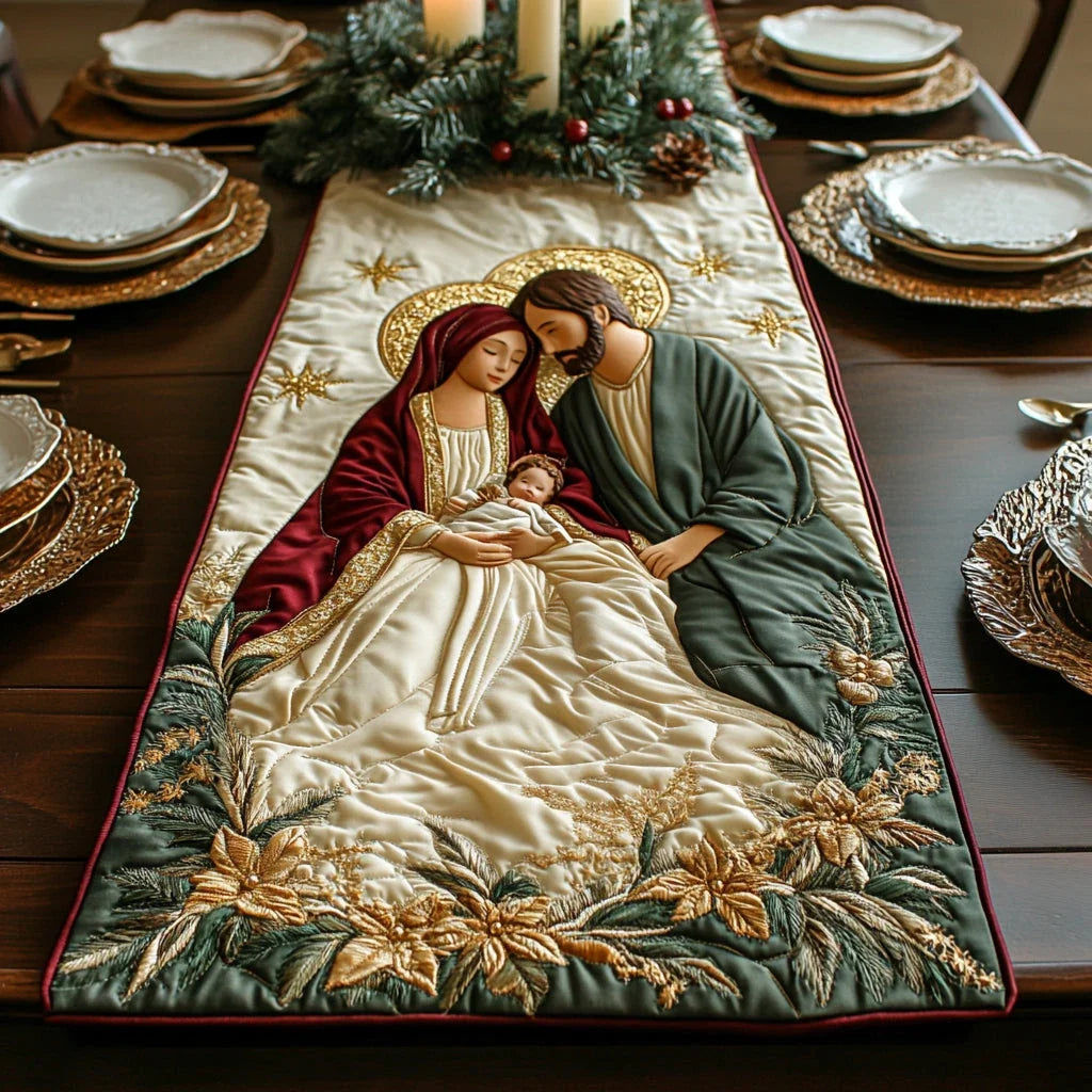 Holy Night Quilted Table Runner
