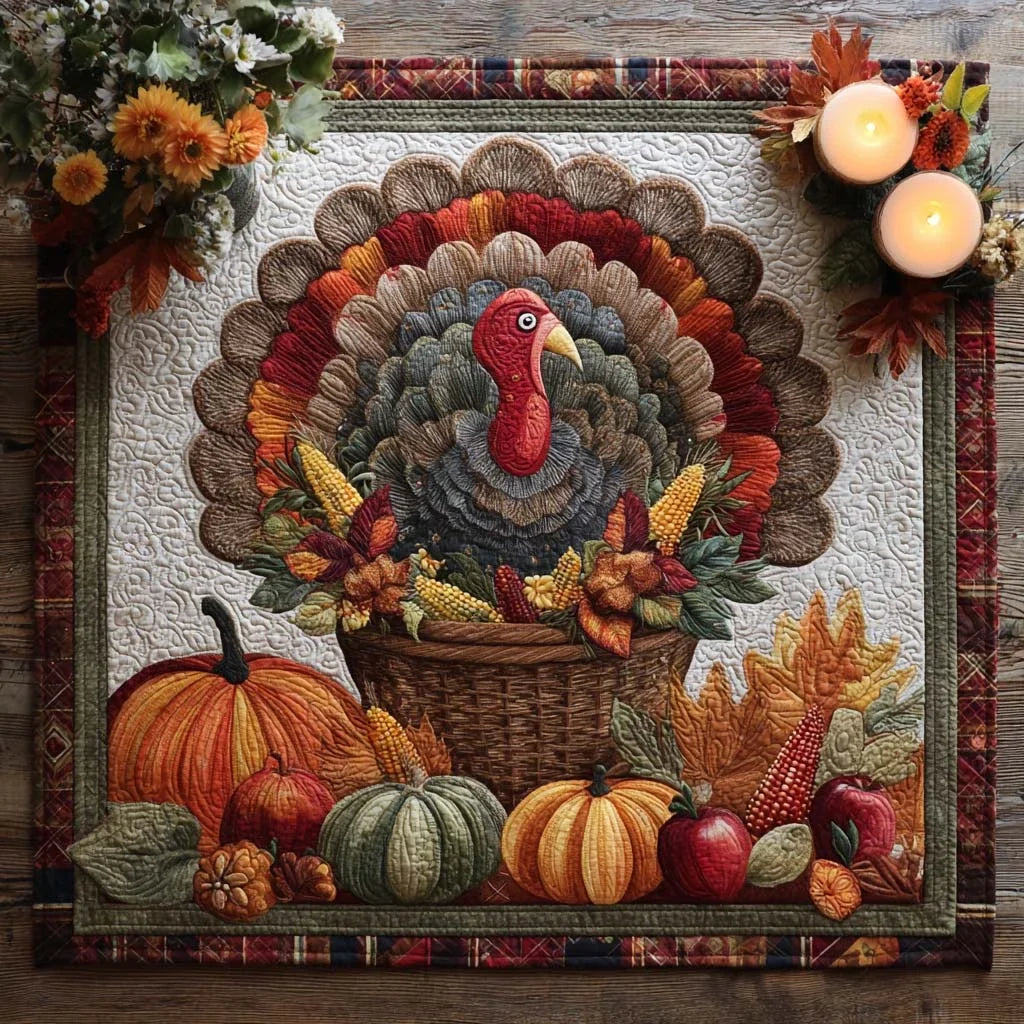 Home for the Harvest Quilted Table Topper