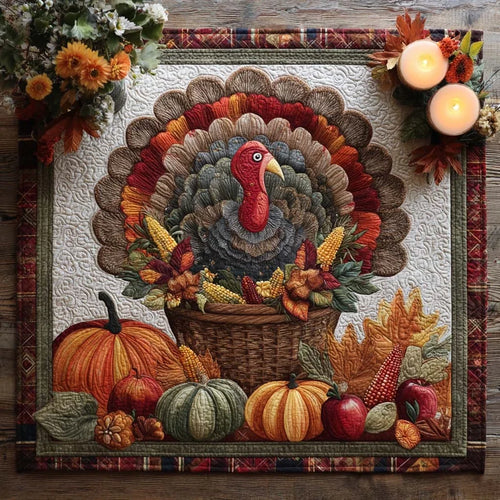 Home for the Harvest Quilted Table Topper