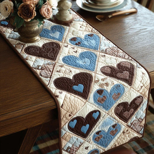 Homegrown Love Mosaic Quilted Table Runner