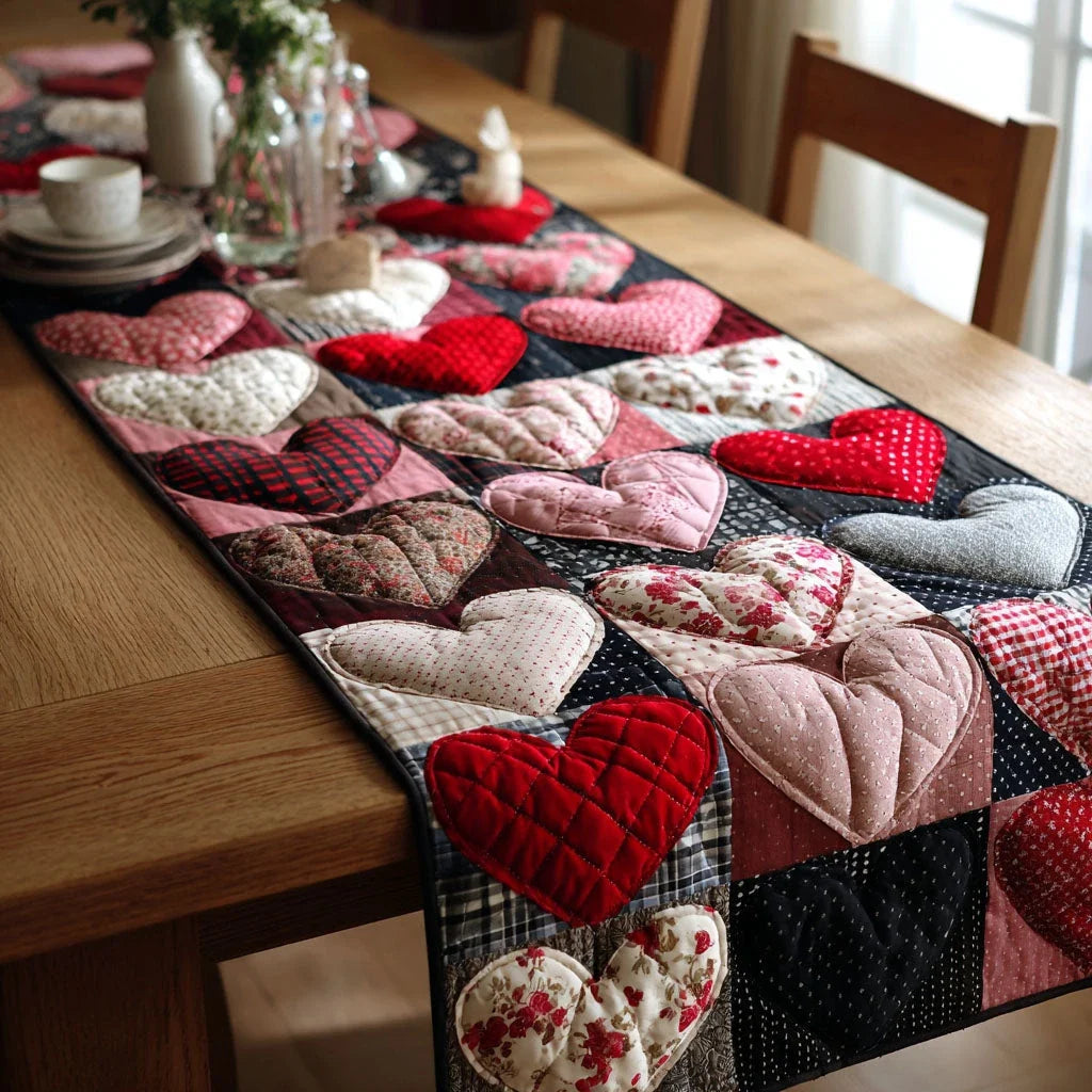 Homestead Heart Quilted Table Runner