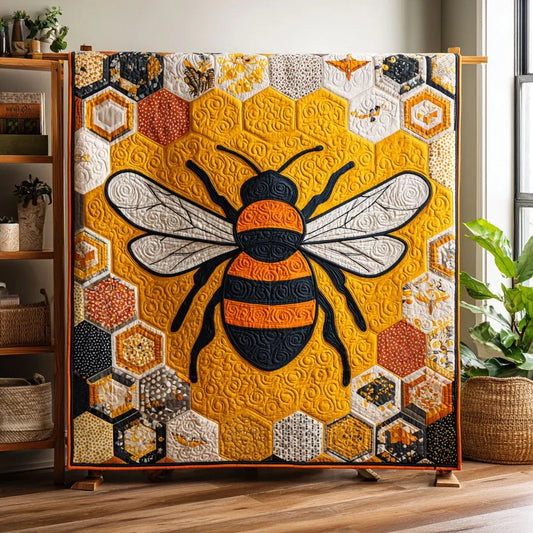 Honey Bee Quilt Blanket