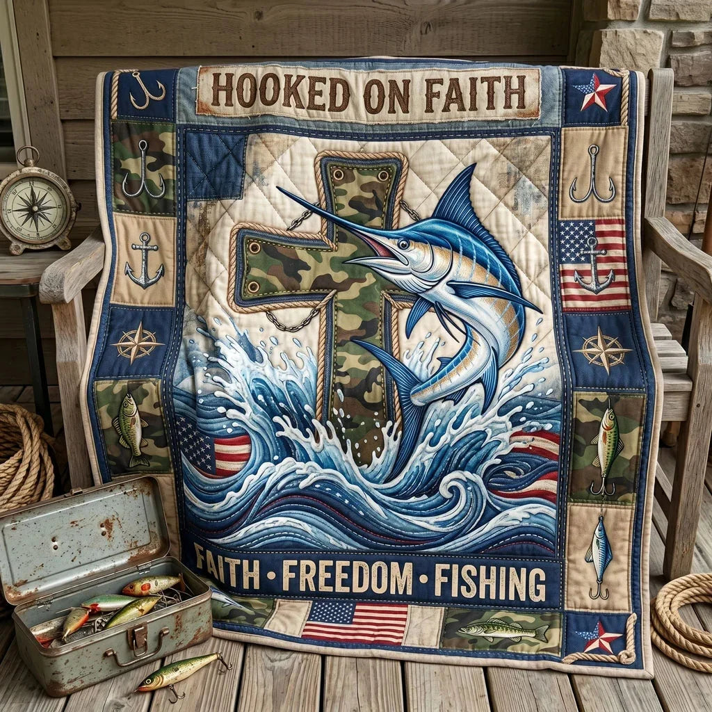 Hooked On Faith Marlin Quilt Blanket