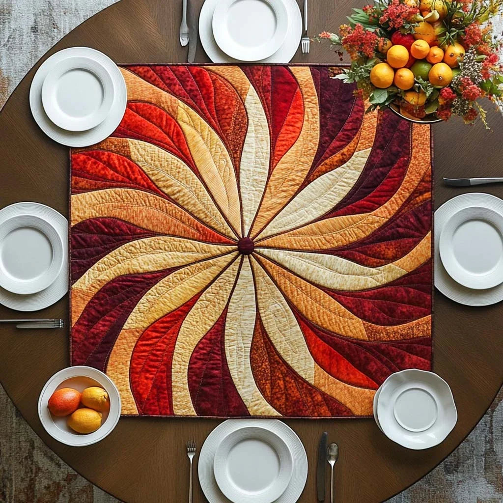 Horizon Ember Quilted Table Topper