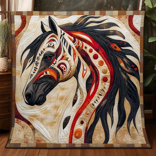 Horse Soul Journey Quilt Blanket