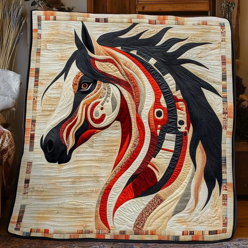 Horse Spirit Flow Quilt Blanket