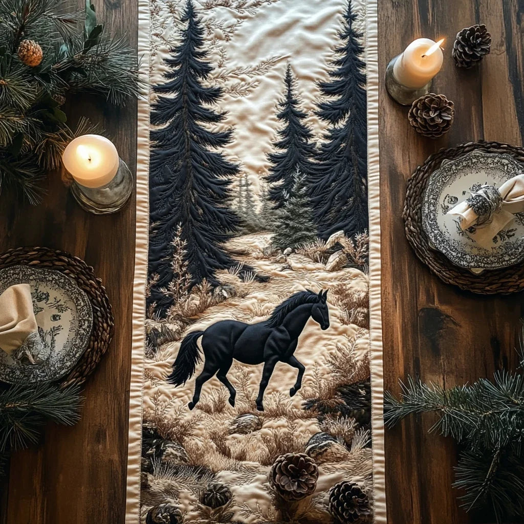 Horse Whisperer Quilted Table Runner