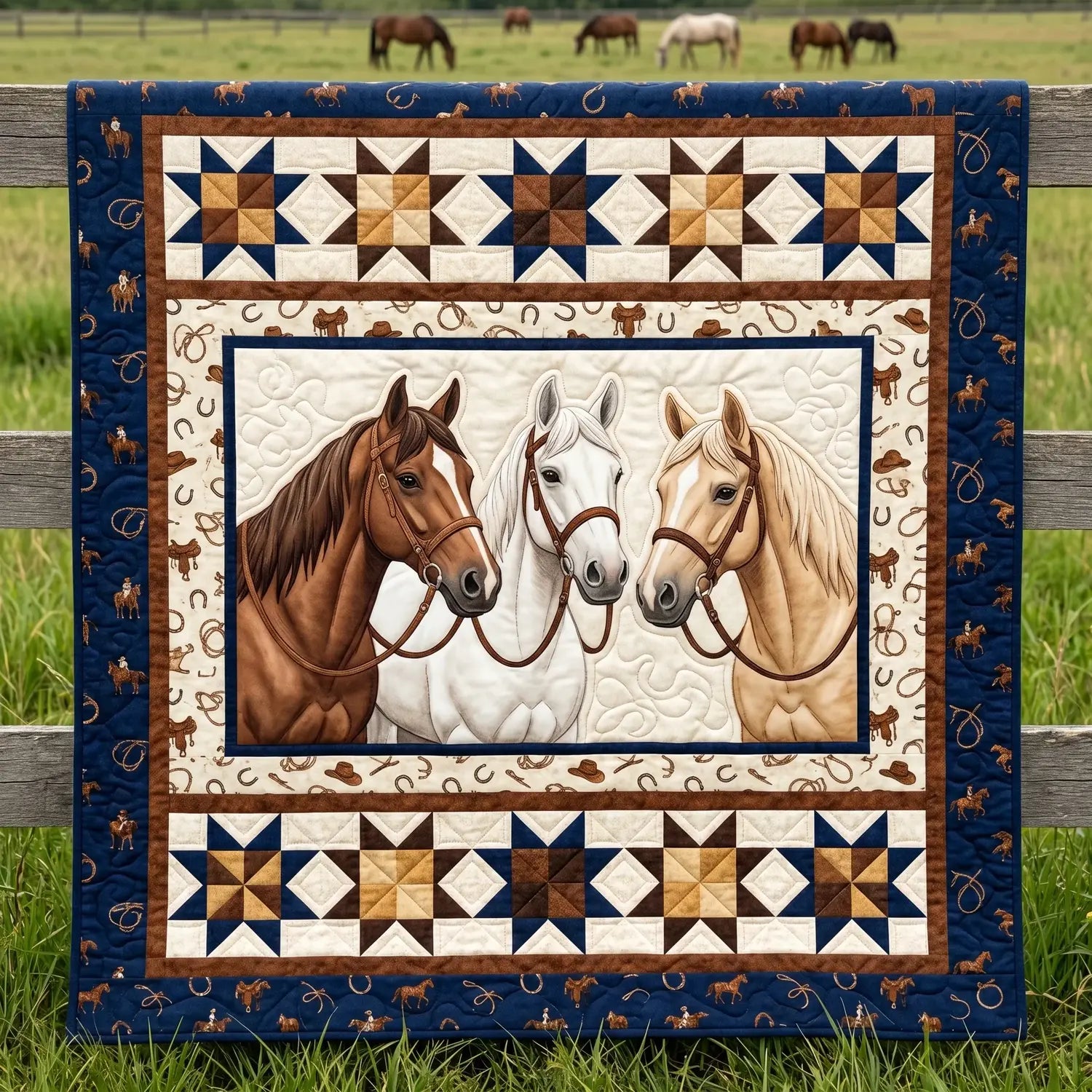 Horse Quilt Blanket