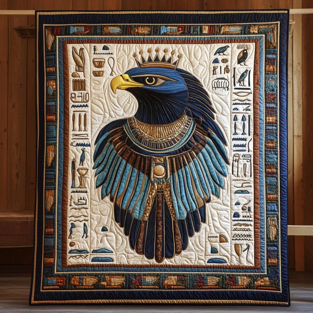 Horus Ascends Quilt Blanket