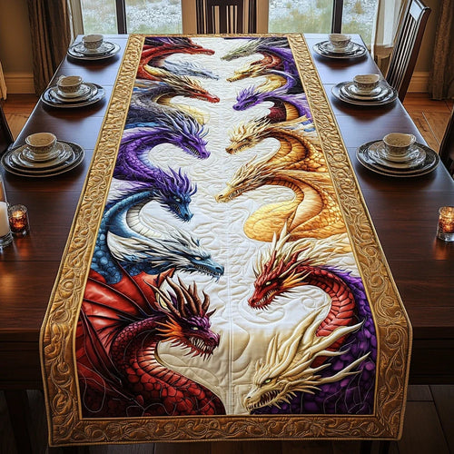 House of Fire Quilted Table Runner