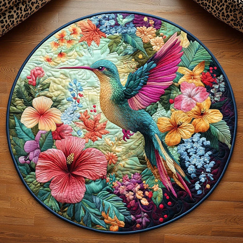 Humming Harmony Quilted Round Mat
