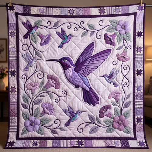 Hummingbird Dream Quilt Blanket