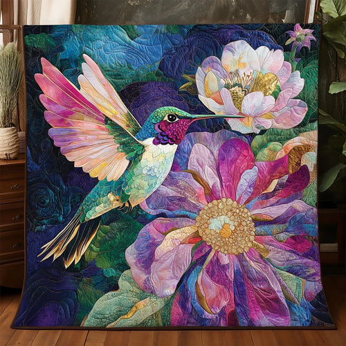 Hummingbird Enchanted Quilt Blanket