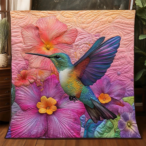 Hummingbird Enchanted Quilt Blanket