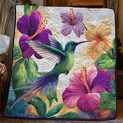 Hummingbird Enchanted Quilt Blanket