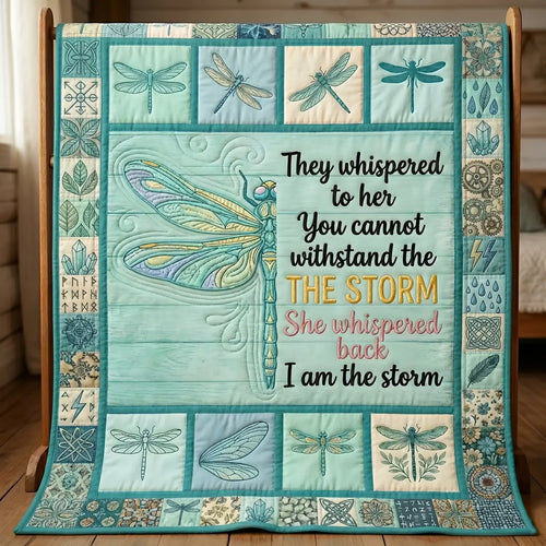 I Am The Storm Quilt Blanket