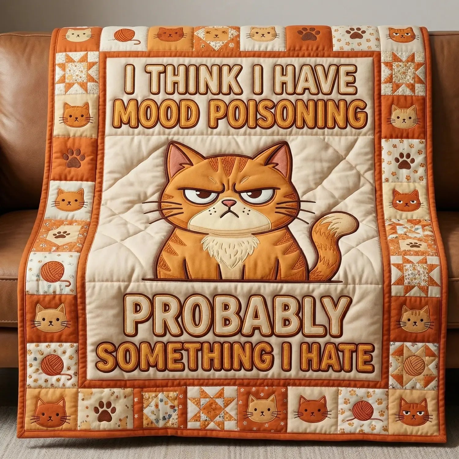 I Have Mood Poisoning Quilt Blanket