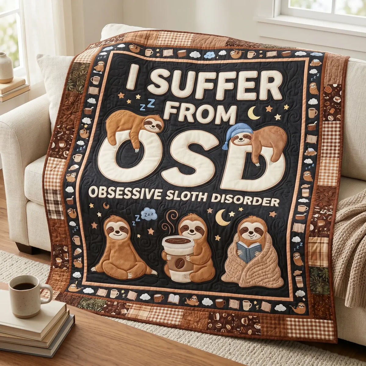 I Suffer From Osd Quilt Blanket